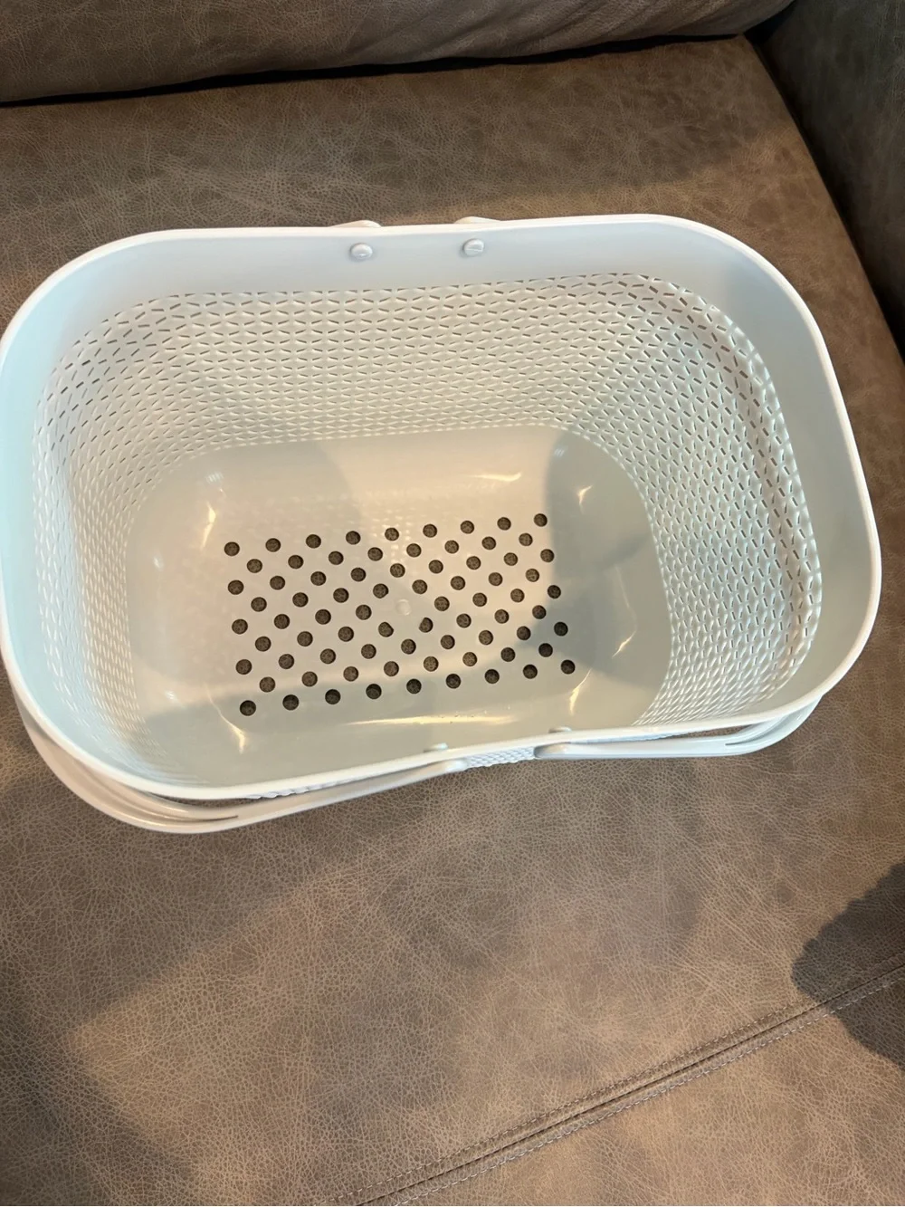 Woven Plastic Storage Tote Shower Caddy